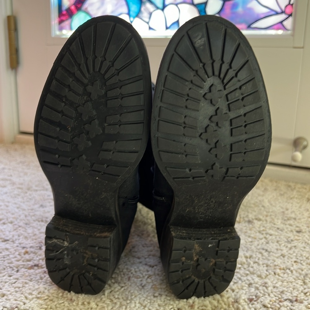 Franco Sarto Black Suede Boots - Picture 4 of 8